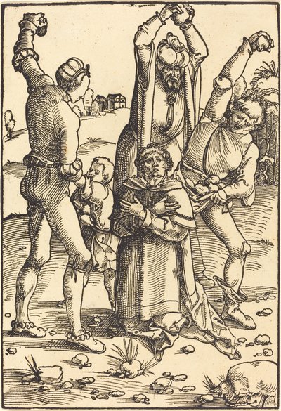 Kamenování svatého Štěpána od Hans Baldung Grien