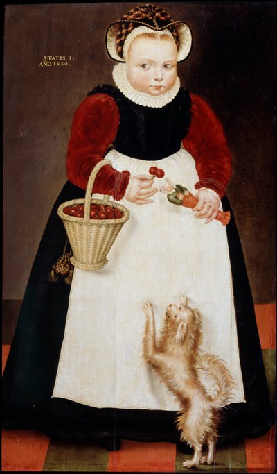 Portrét mladé dívky, 1584. od Hans Bock the Elder