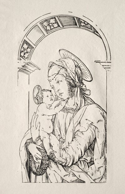 Panna s dítětem pod obloukem, 1508. od Hans Burgkmair