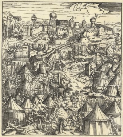 Bitva u Padovy od Hans Burgkmair I