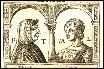 Petrarch a Laura, asi 1545. od Hans Burgkmair the Elder
