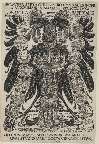 Alegorický císařský orel od Hans Burgkmair the Elder