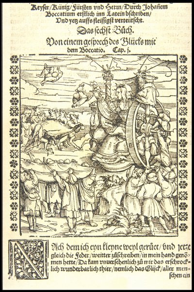 Kolo štěstí, asi 1545. od Hans Burgkmair the Elder