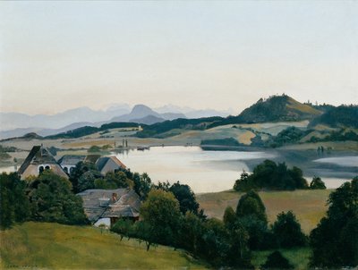 Korutanská krajina (Kraiger Lake s Ulrichsbergem) od Hans Frank