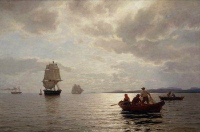 Z fjordu v Oslu od Hans Gude