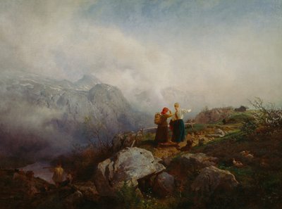 Horská krajina od Hans Gude