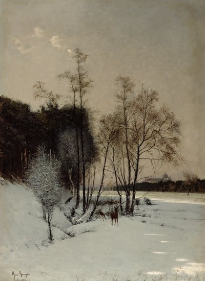 Zimní pohled v Posen, 1887 od Hans Hampke