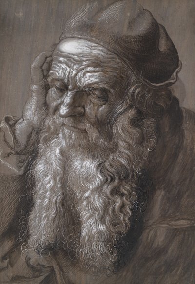 Starý muž ve věku 93 let: St Jerome (štětec a inkoust) od Hans Hoffmann