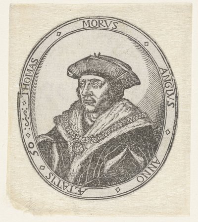 Portrét van Thomas More od Hans Holbein (II) (attributed to)
