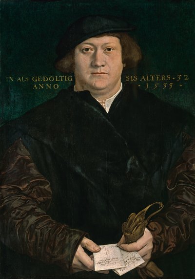 Portrét brunšvického obchodníka Cyriakus Kale od Hans Holbein
