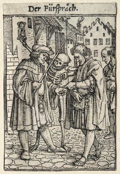 Tanec smrti: Obhájce. od Hans Holbein