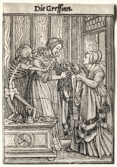 Tanec smrti: Hraběnka. od Hans Holbein