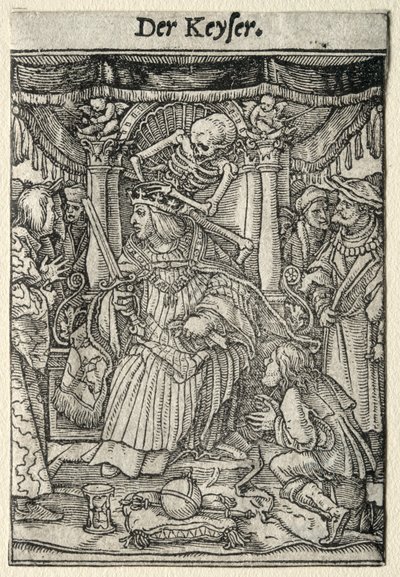 Tanec smrti: Císař. od Hans Holbein