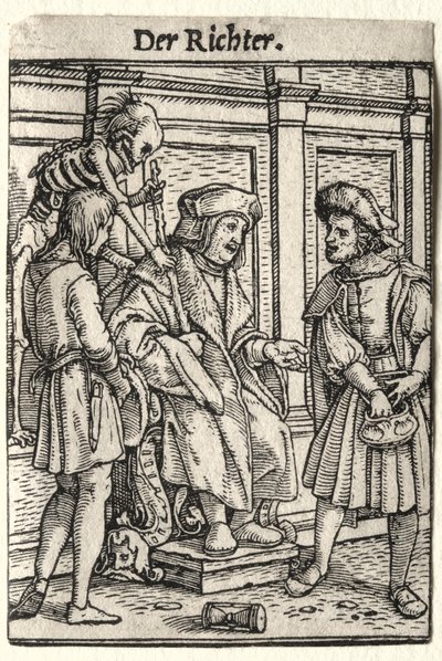 Tanec smrti: Soudce od Hans Holbein