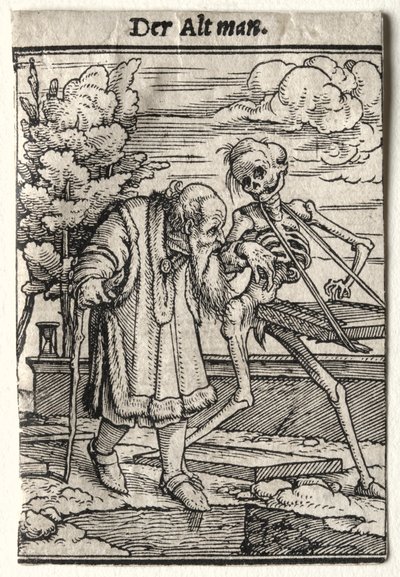 Tanec smrti: Starý muž od Hans Holbein