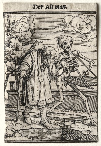 Tanec smrti: Starý muž. od Hans Holbein