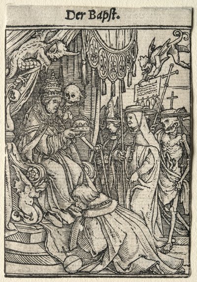 Tanec smrti: Papež od Hans Holbein