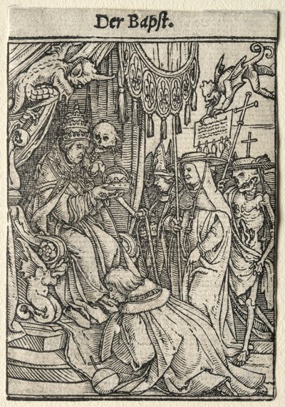 Tanec smrti: Papež. od Hans Holbein
