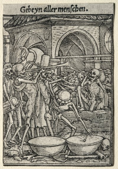 Tanec smrti: Trumpeters of Death od Hans Holbein