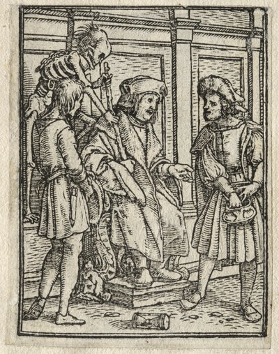 Tanec smrti: Soudce od Hans Holbein