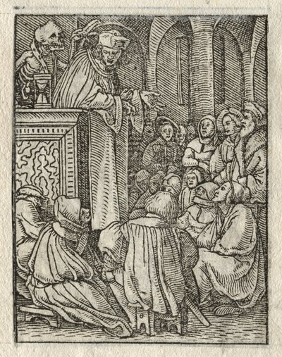 Tanec smrti: Kazatel; Kněz od Hans Holbein