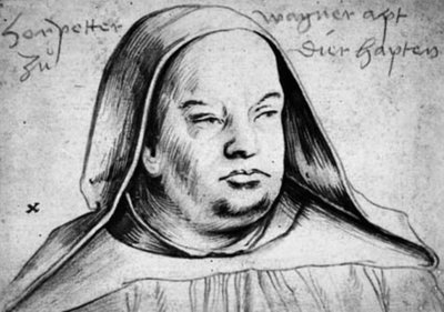 Portrét Petra Wagnera, opata z Thierhauptenu od Hans Holbein d.Æ.
