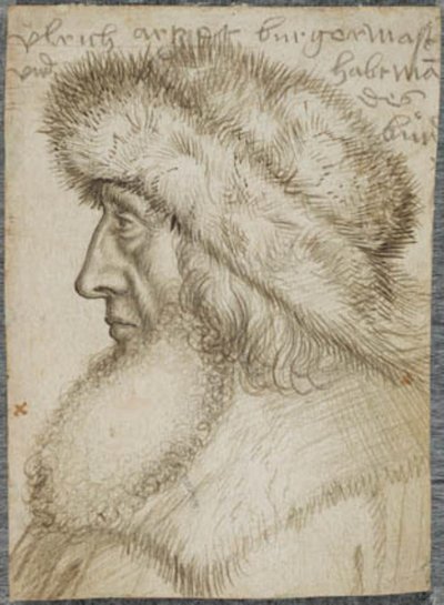 Portrét Ulricha Artzta, starosty Augsburgu a kapitána Švábské ligy od Hans Holbein d.Æ.