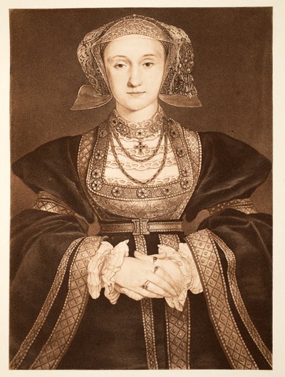 Anna Klevská, asi 1539, vyd. 1902 (kolotyp) od Hans Holbein der Jüngere
