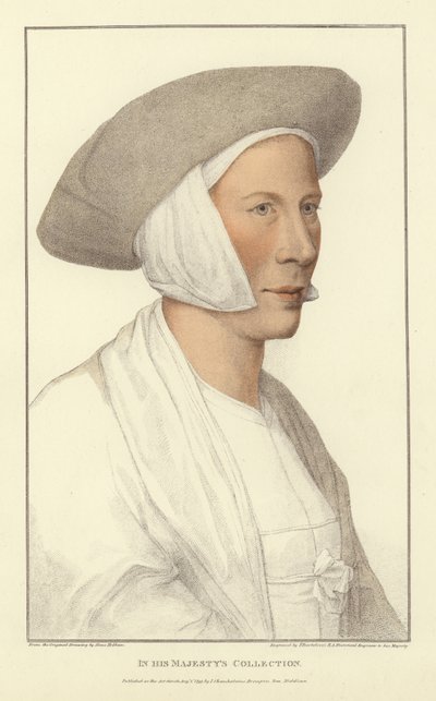 Anonymní žena (akvatinta) od Hans Holbein der Jüngere