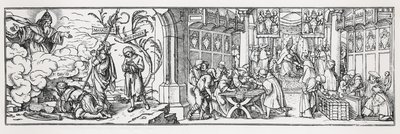 Antikatolická karikatura odsuzující zkaženost papeže od Hans Holbein der Jüngere