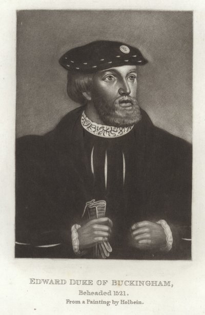 Edward vévoda z Buckinghamu od Hans Holbein der Jüngere