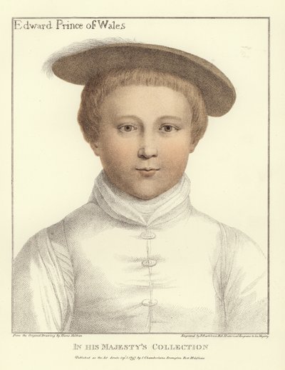 Edward, princ z Walesu (akvatinta) od Hans Holbein der Jüngere
