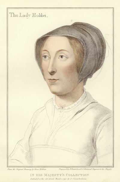 Elizabeth, The Lady Hobby (akvatinta) od Hans Holbein der Jüngere