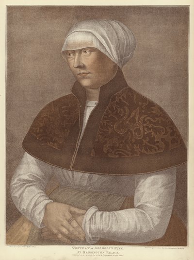 Elsbeth, manželka Hanse Holbeina (akvatinta) od Hans Holbein der Jüngere