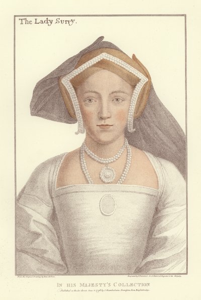 Frances Howard, hraběnka ze Surrey (akvatinta) od Hans Holbein der Jüngere