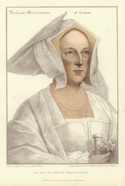 Frances, markýza z Dorsetu (akvatinta) od Hans Holbein der Jüngere