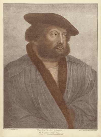 Hans Holbein mladší (akvatinta) od Hans Holbein der Jüngere