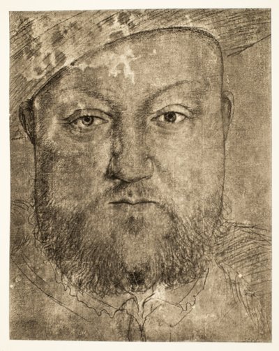 Jindřich VIII kresba křídou, kolem 1540, hospoda. 1902 (kolotyp) od Hans Holbein der Jüngere