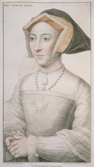 Jane Seymour (c.1509-37) vyryla Francesco Bartolozzi (1727-1815) od Hans Holbein der Jüngere