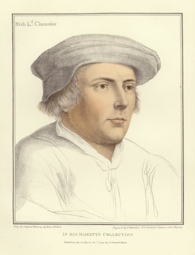 Lord Rich, Lord Chancellor (akvatinta) od Hans Holbein der Jüngere