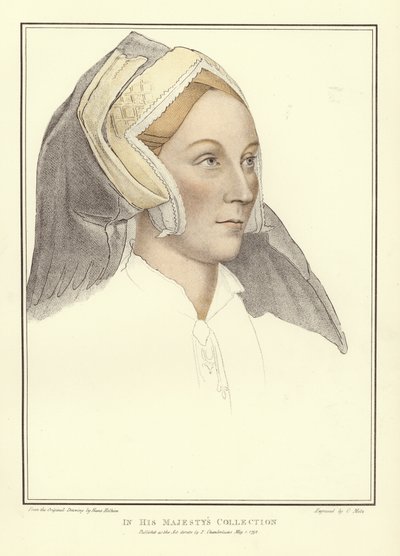 Margaret, Lady Elyot (akvatinta) od Hans Holbein der Jüngere