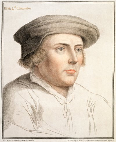 Richard Rich, First Baron Rich (c.1496-1567) vyrytý Francescem Bartolozzim (1727-1815) od Hans Holbein der Jüngere