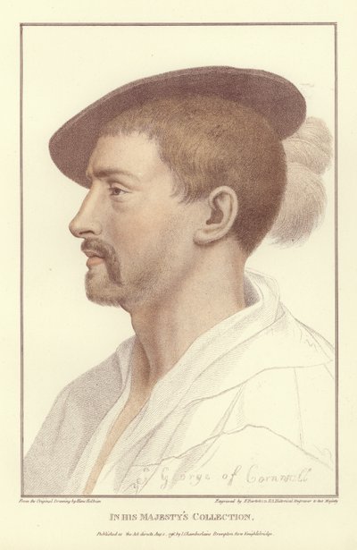 Simon George z Quocoute (akvatinta) od Hans Holbein der Jüngere