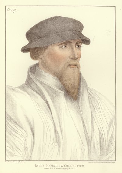 Sir John Gage (akvatinta) od Hans Holbein der Jüngere