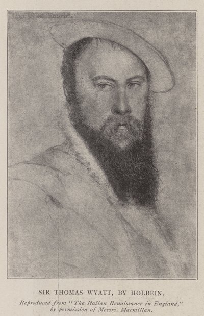 Sir Thomas Wyatt od Hans Holbein der Jüngere