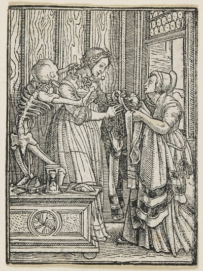 Hraběnka z tance smrti (Lyons), 1538, 1523-1526 od Hans Holbein der Jüngere