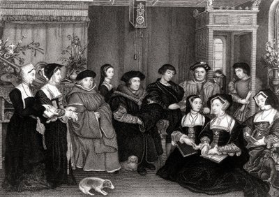 Rodina Thomase Morea (1478-1535), kancléře Anglie od Hans Holbein der Jüngere