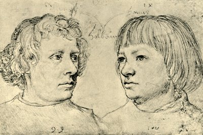 Ambrosius a Hans, synové umělců, 1511, 1943. od Hans Holbein the Elder