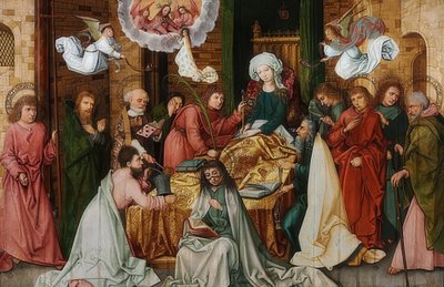 Smrt blahoslavené Matky Marie. 1492 od Hans Holbein the Elder