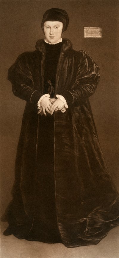 Christina Dánská, vévodkyně z Milána, 1538, 1902 od Hans Holbein der Jüngere